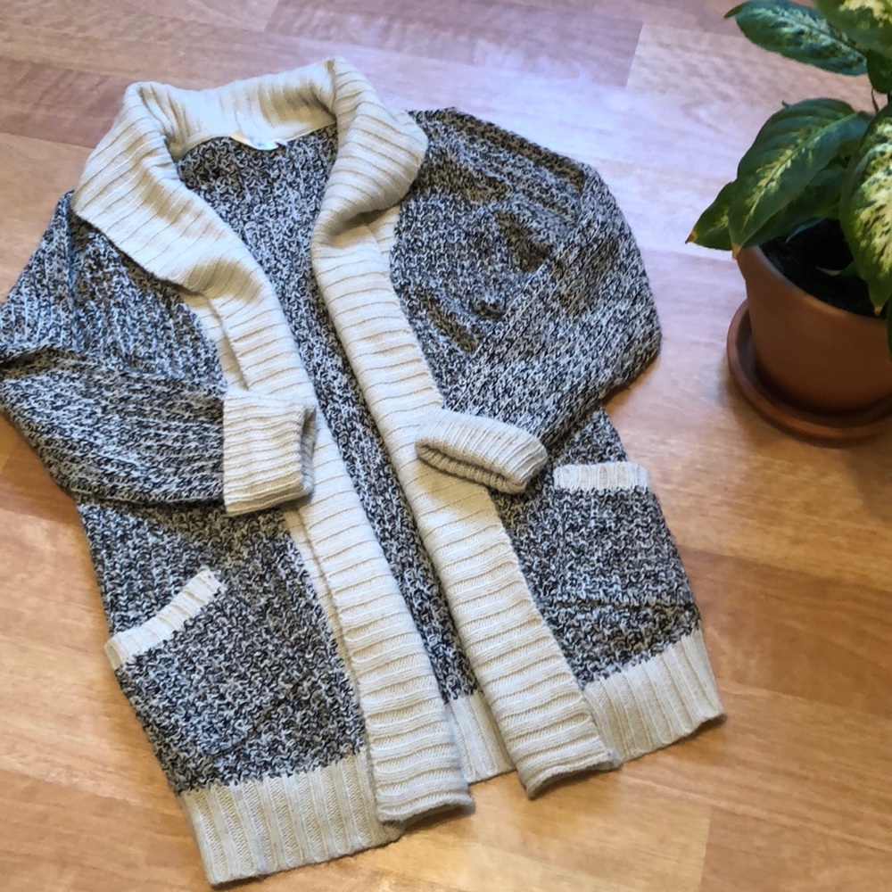Shawl collar chunky cardigan sweater (Stitch Fix)